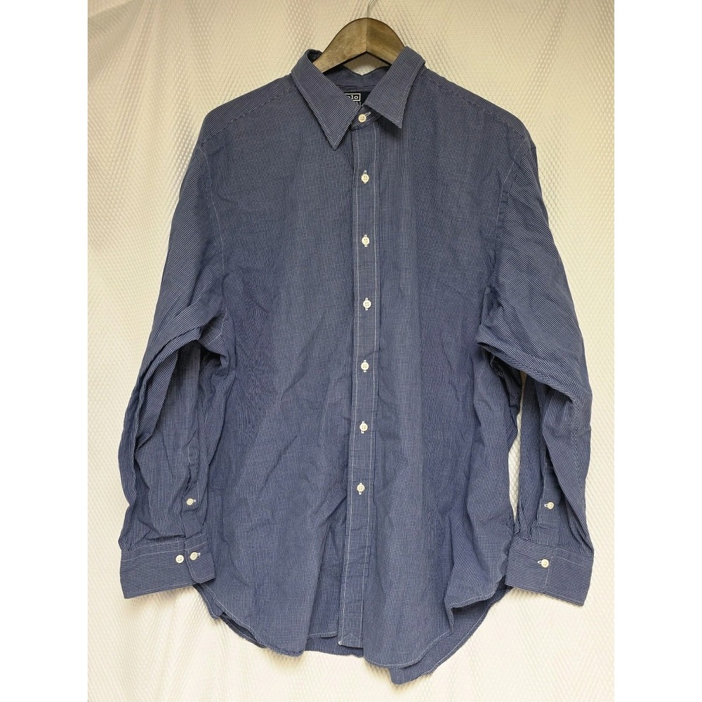 Polo Ralph Lauren Shirt Blue Plaid 18 34/35